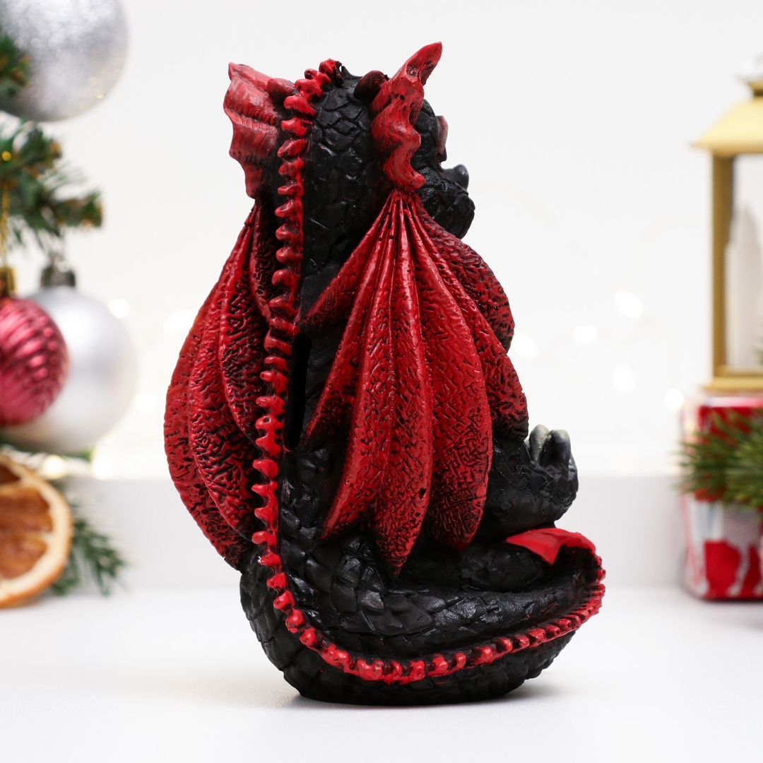 Копилка Дракончик медитирует (Черный) Копилка Дракончик медитирует (Черный)