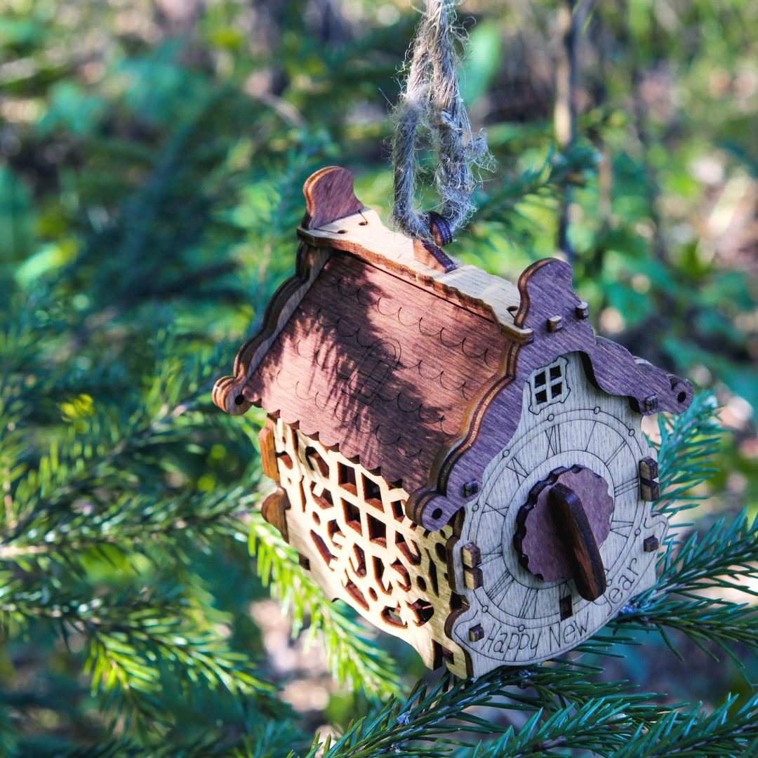 Конструктор-шкатулка Новогодний домик (модель для сборки, оригинал!) Конструктор-шкатулка Новогодний домик (модель для сборки, оригинал!)