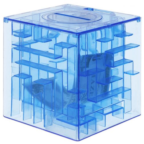 Копилка-головоломка Лабиринт Piggy Bank (Синий) Копилка-головоломка Лабиринт Piggy Bank (Синий)