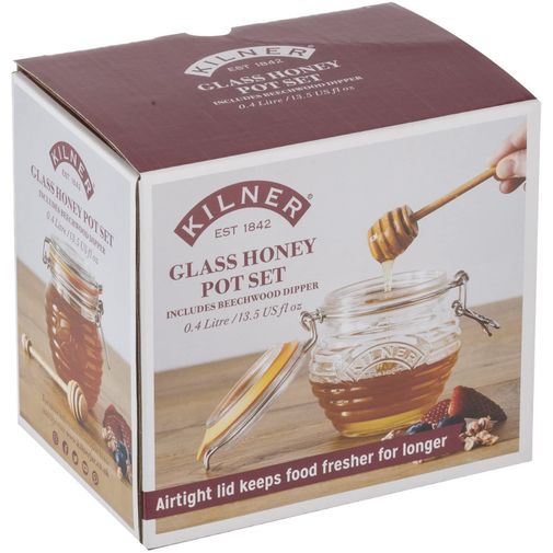 Банка для меда с ложкой Kilner Glass Honey Pot Set Банка для меда с ложкой Kilner Glass Honey Pot Set