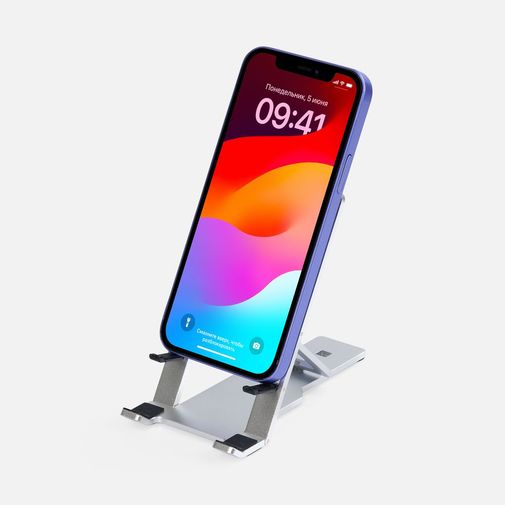 Подставка для смартфона Tactic (серебристый)