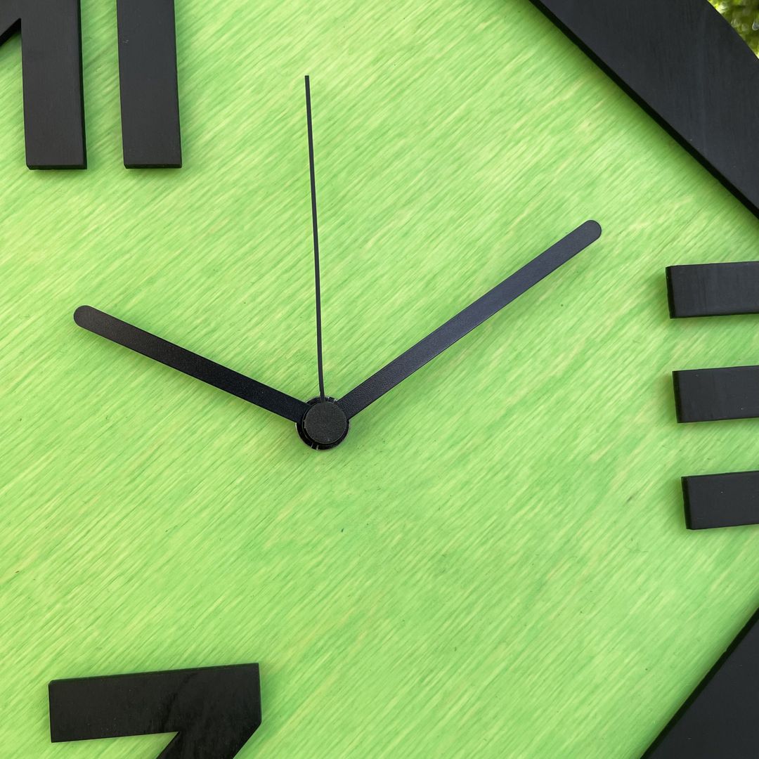 Часы настенные 3-7-11 Зеленый лайм