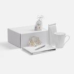 Подарочный набор Планы на счастье (белый с серебристым) Подарочный набор Планы на счастье (белый с серебристым)