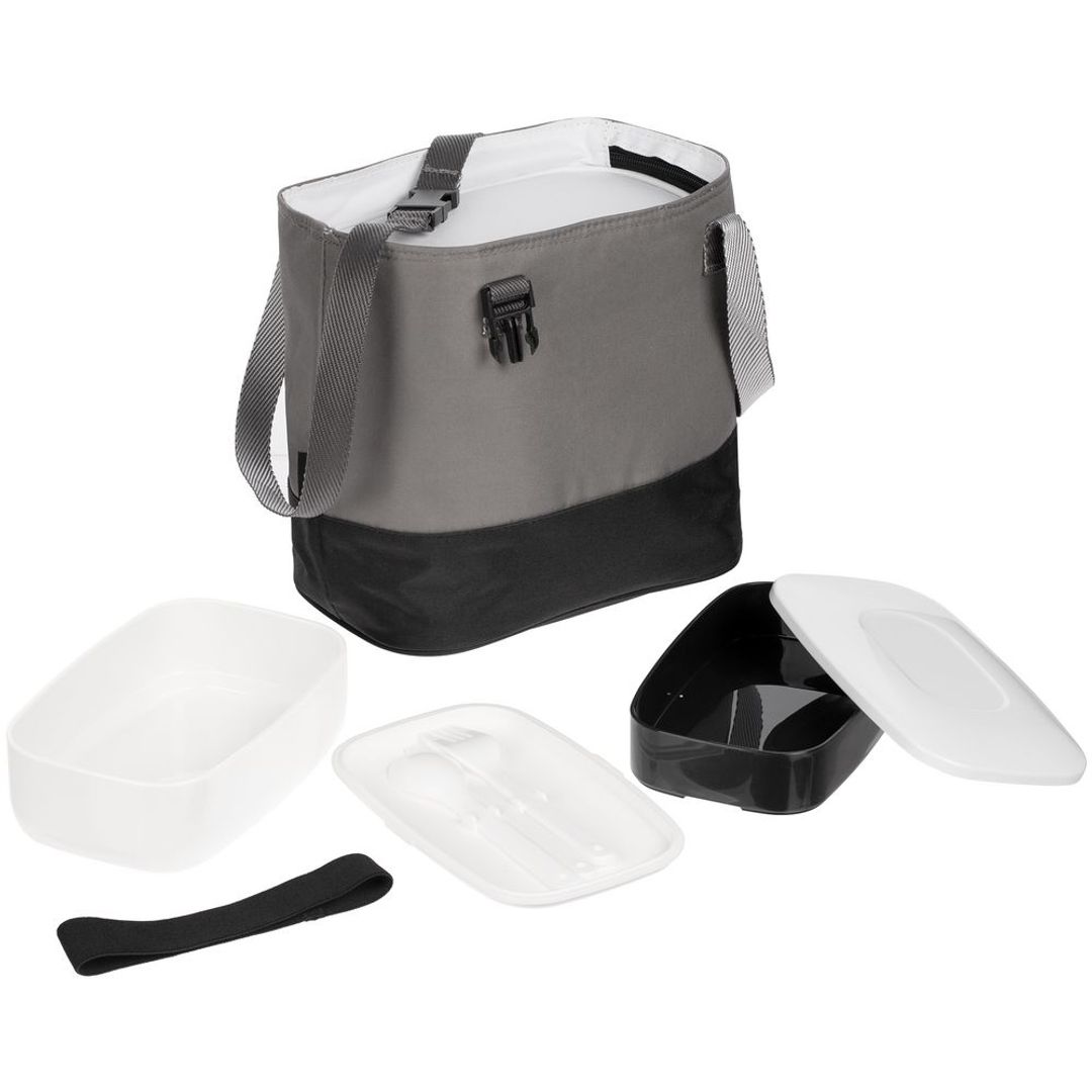 Набор ланчбоксов в термосумке Takk Mamma (Серый) Набор ланчбоксов в термосумке Takk Mamma (Серый)