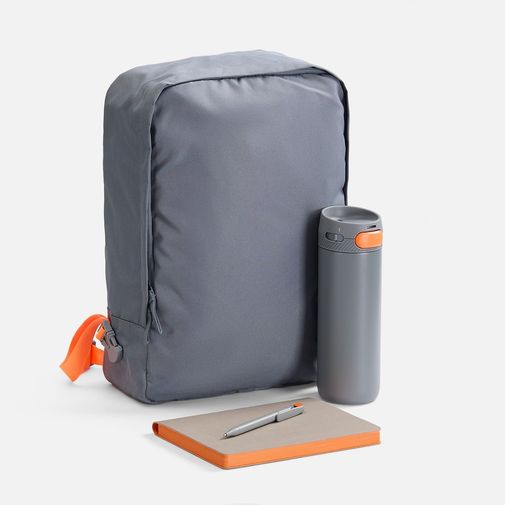 Подарочный набор Flexpen Travel (серый с оранжевым)