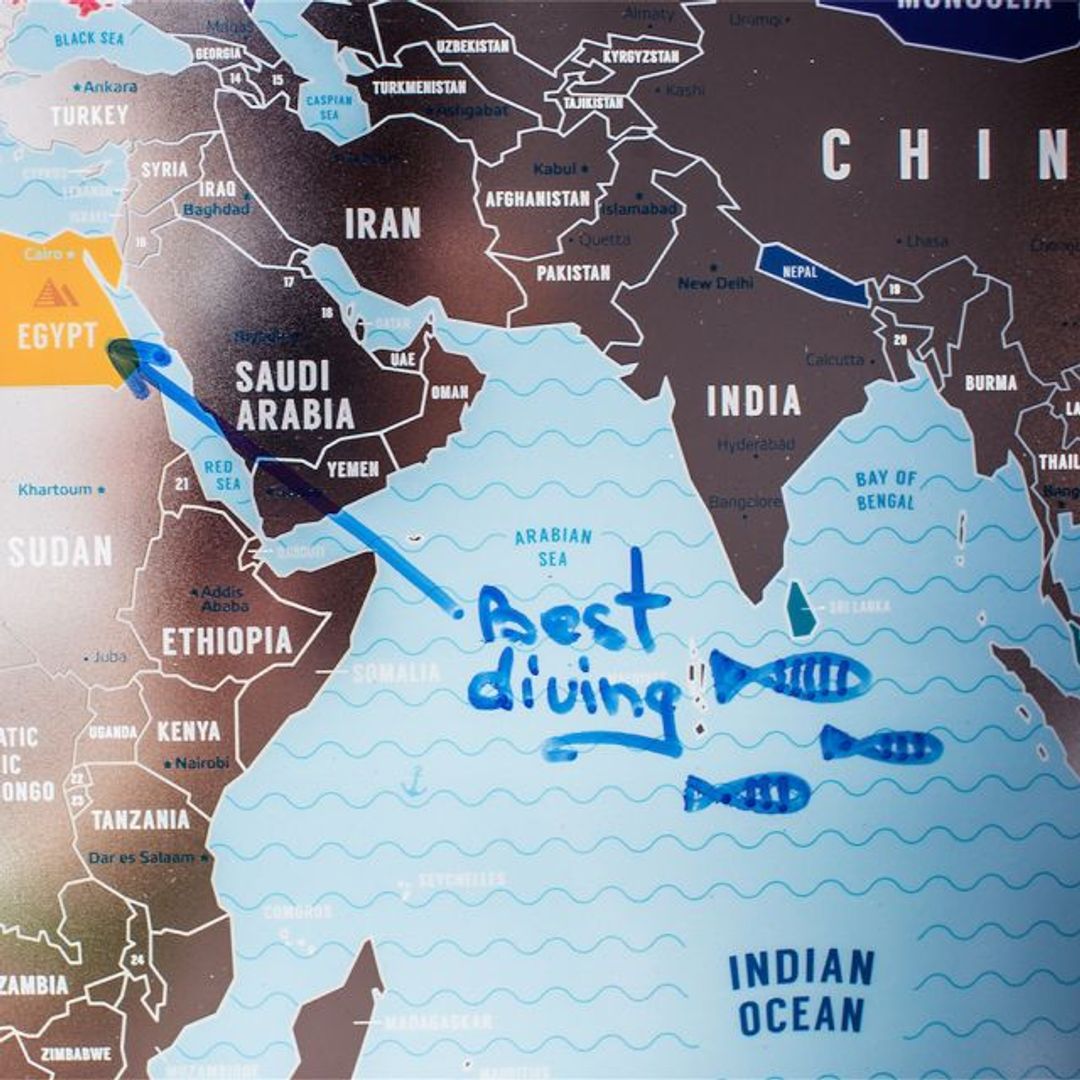 Скретч-карта мира Silver (на английском)