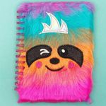 Блокнот плюшевый Радужный Ленивец Color Sloth