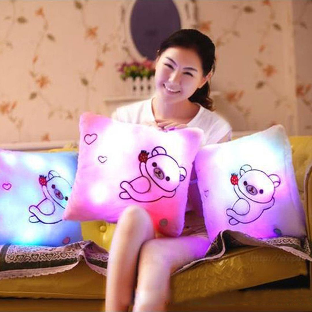 Светящаяся подушка Мишка В жизни