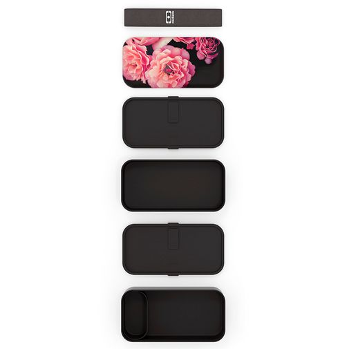 Ланч-бокс Monbento Original (Flower Mood Black)