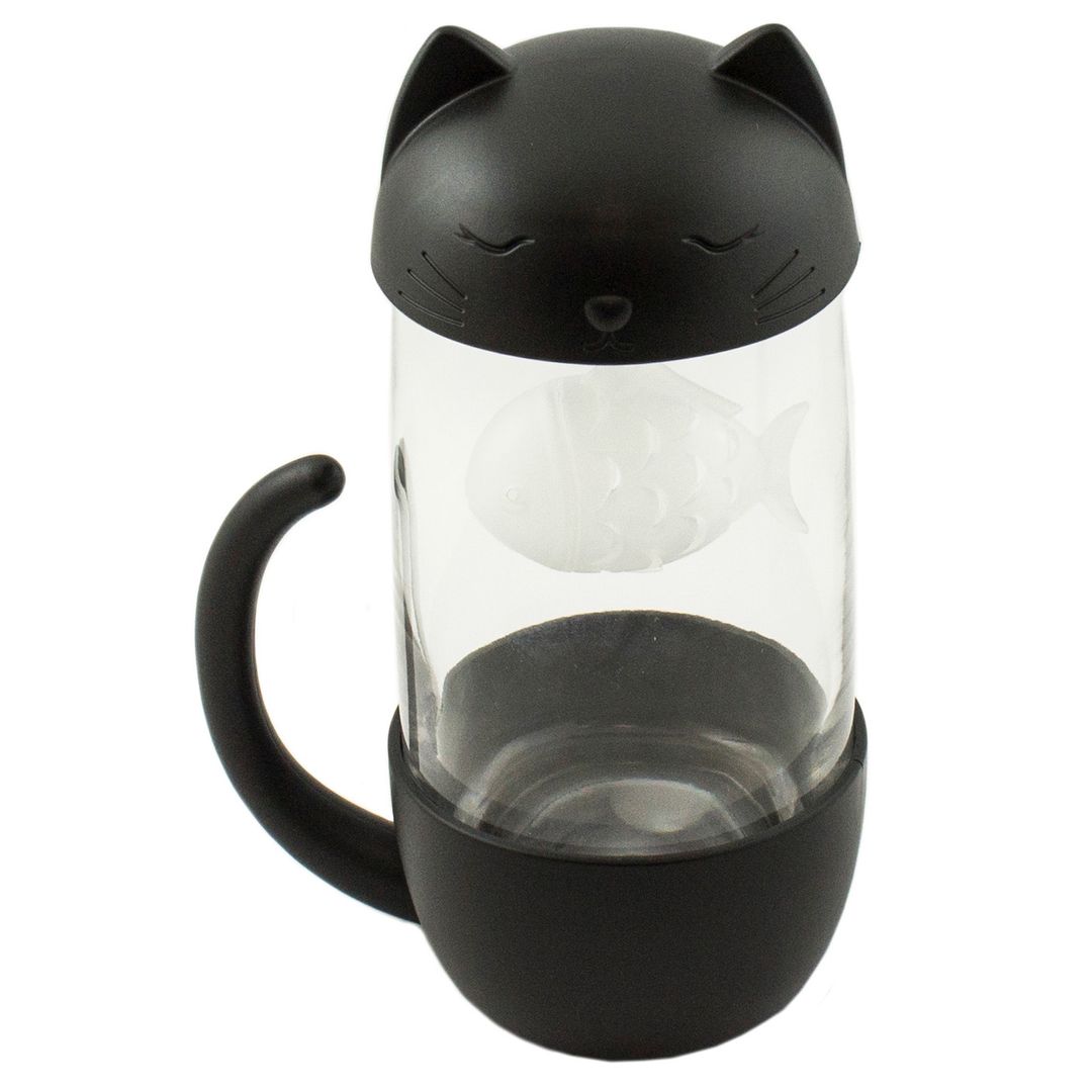 Кружка с ситечком Котик Кружка с ситечком Котик