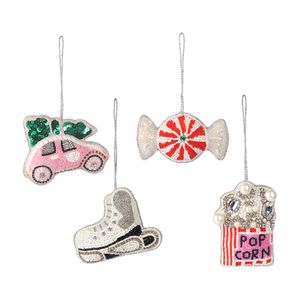 Набор елочных украшений Christmas jewels из коллекции New Year Essential, 4 шт. Набор елочных украшений Christmas jewels из коллекции New Year Essential, 4 шт.