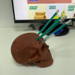 Настольный органайзер Череп Rust