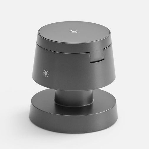 Станция беспроводной зарядки с подсветкой Lume (серый)