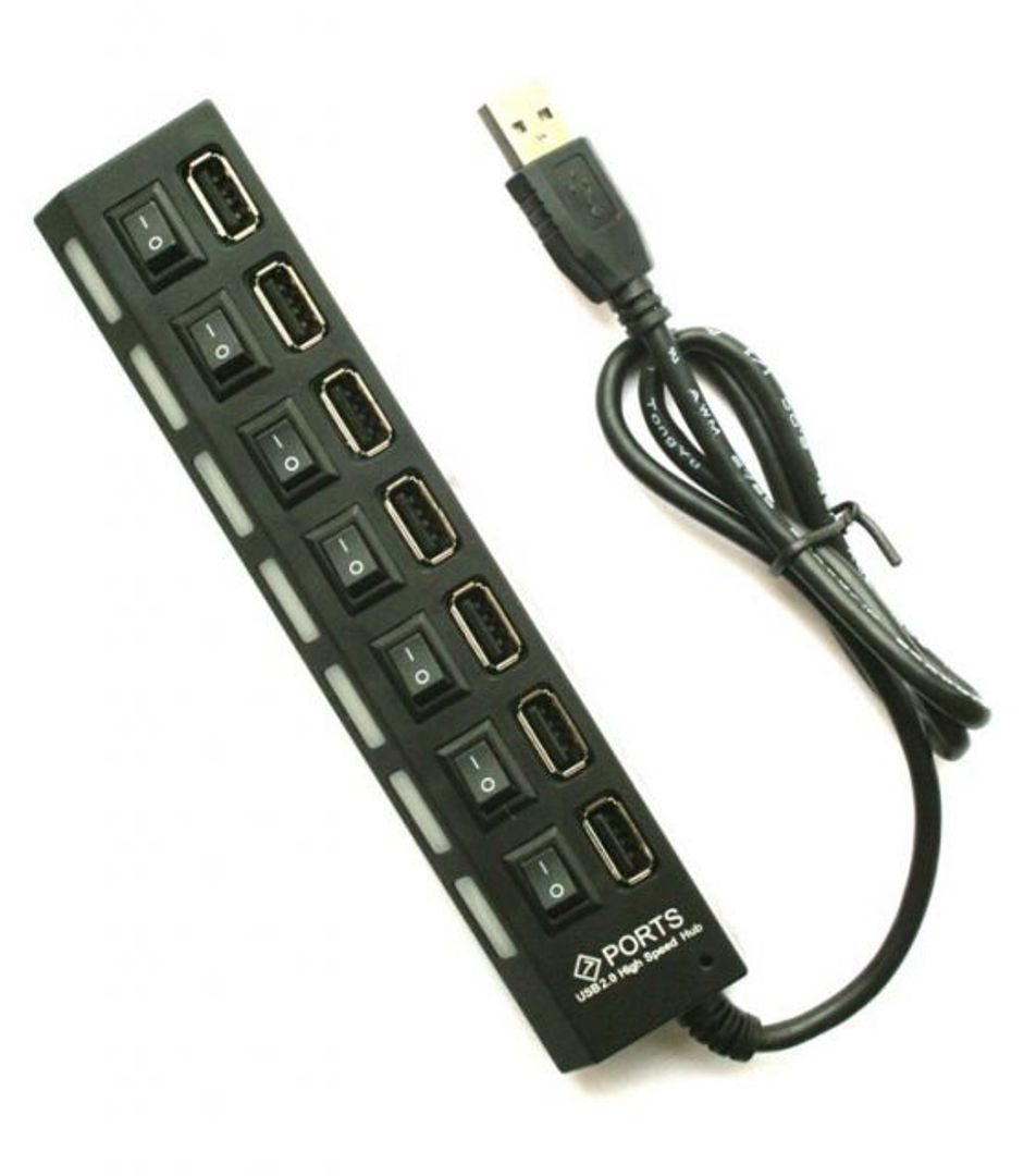 USB Хаб 7 портов с кнопками вкл\выкл