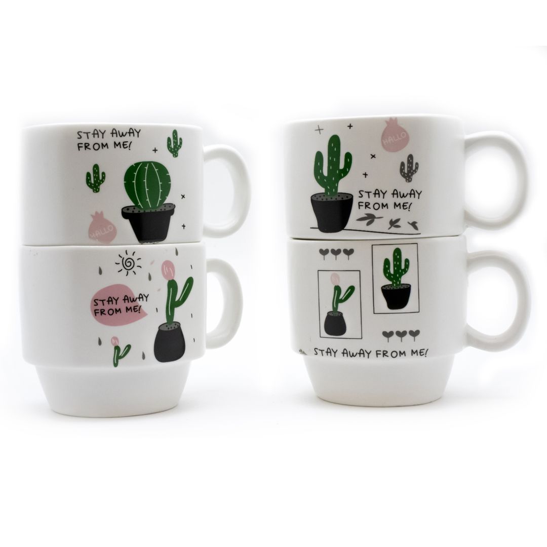 Набор чашек Кактус