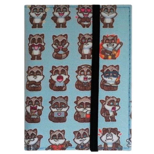 Обложка для паспорта Raccoon Фиксируется резинкой сверху Обложка для паспорта Raccoon Фиксируется резинкой сверху