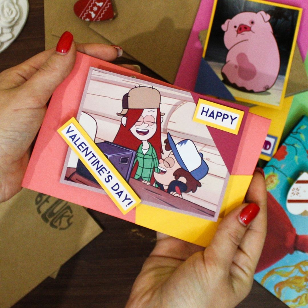 Открытка Gravity Falls Happy Valentine's Day Открытка Gravity Falls Happy Valentine's Day