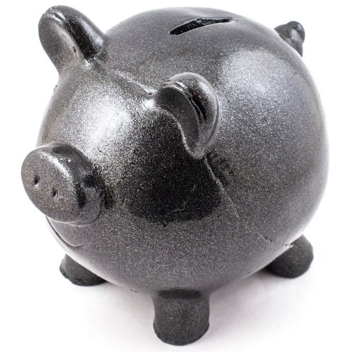 Копилка Свинка (Черный)