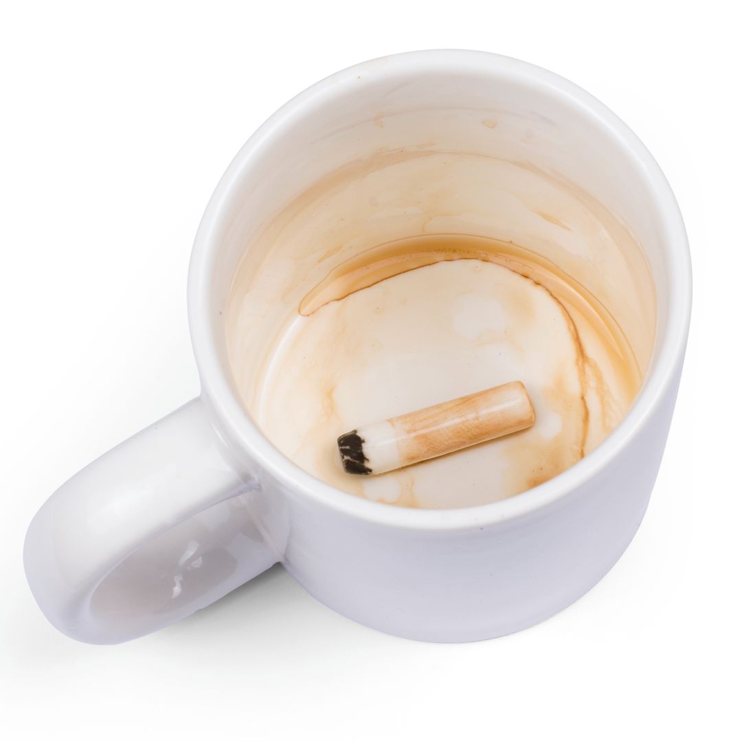 Кружка с сюрпризом на дне Сигарета Cigarette Butt Mug