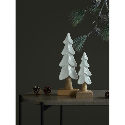 Декор новогодний Snowy tree из коллекции New Year Essential, 20 см