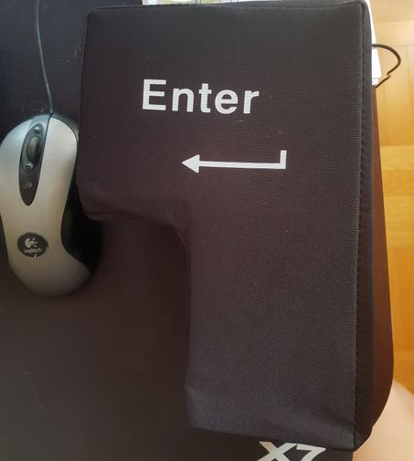 Гигантская антистресс кнопка Enter (Черный) купить по цене 1 250 руб. в ...
