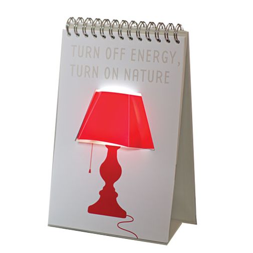 Светильник Блокнот С красным абажуром Светильник Блокнот С красным абажуром