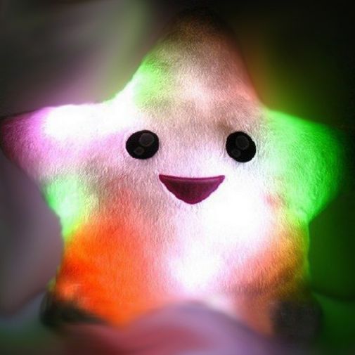 Светящаяся подушка Звездочка (Белая) С подсветкой