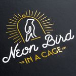 Светильник Неоновая птица в клетке Neon Bird