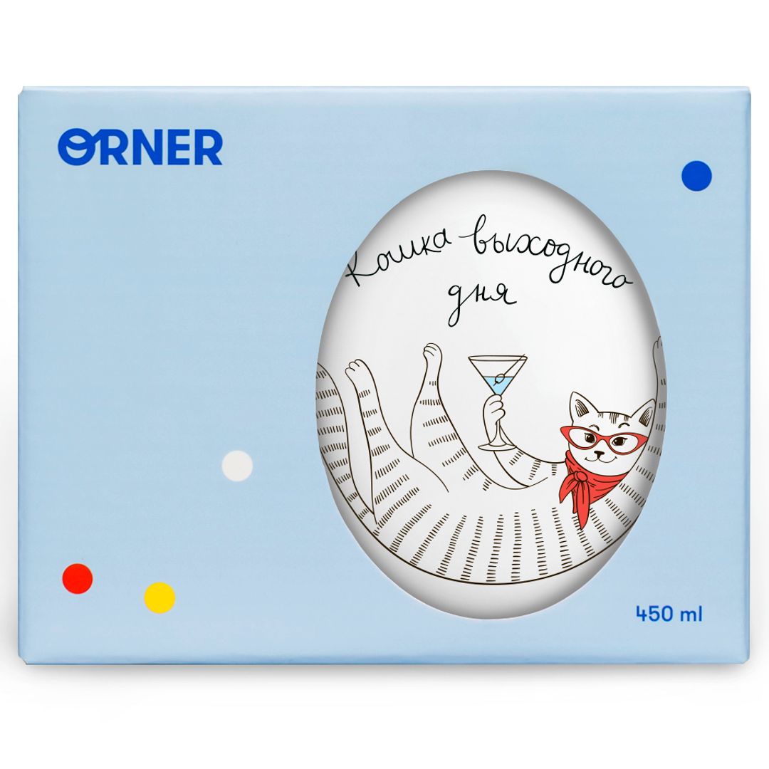 Кружка Кошка с бокалом Кошка выходного дня