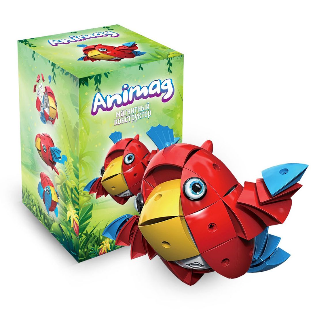 Магнитный конструктор Animag Попугай Магнитный конструктор Animag Попугай
