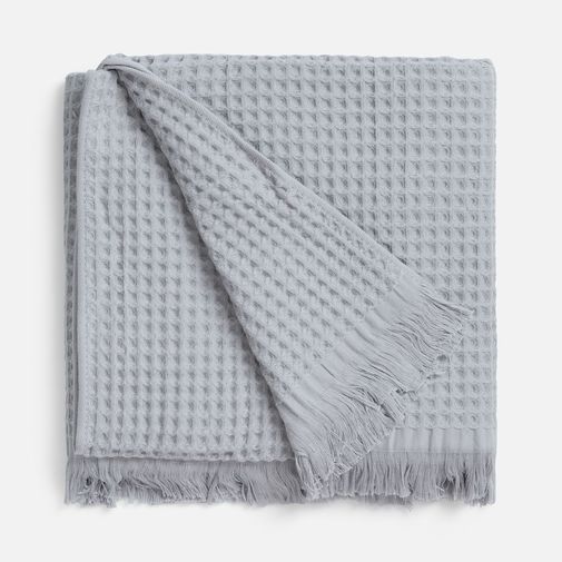 Плед вафельный Elenglect (светло-серый)