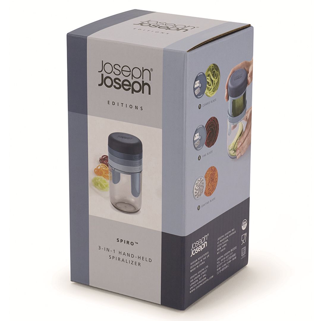 Терка спиралайзер с тремя лезвиями и контейнером для хранения Spiro