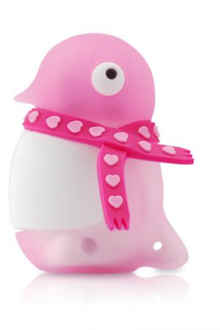 Флешка Пингвин Розовый 4 Гб
