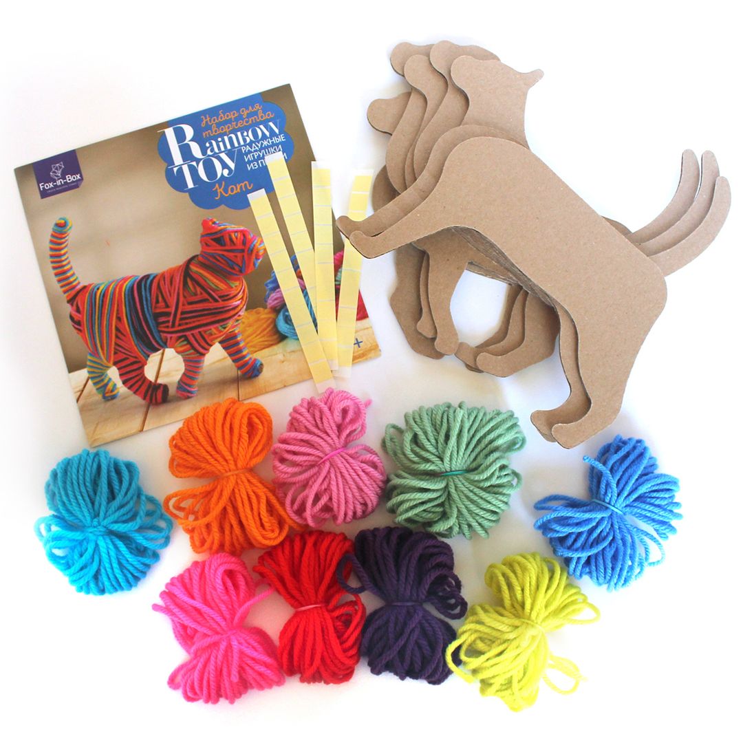 Набор для творчества Игрушка из пряжи Кот Набор для творчества Игрушка из пряжи Кот