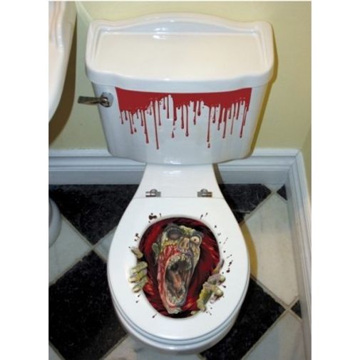 Наклейка на унитаз Зомби