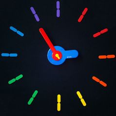 Самоклеющиеся настенные часы On Time