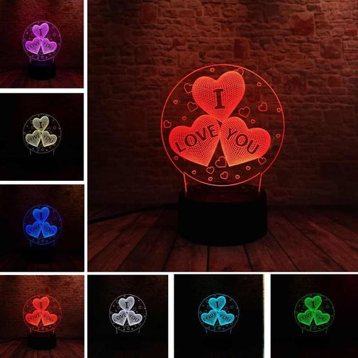 3D Лампа I Love You 3D Лампа I Love You