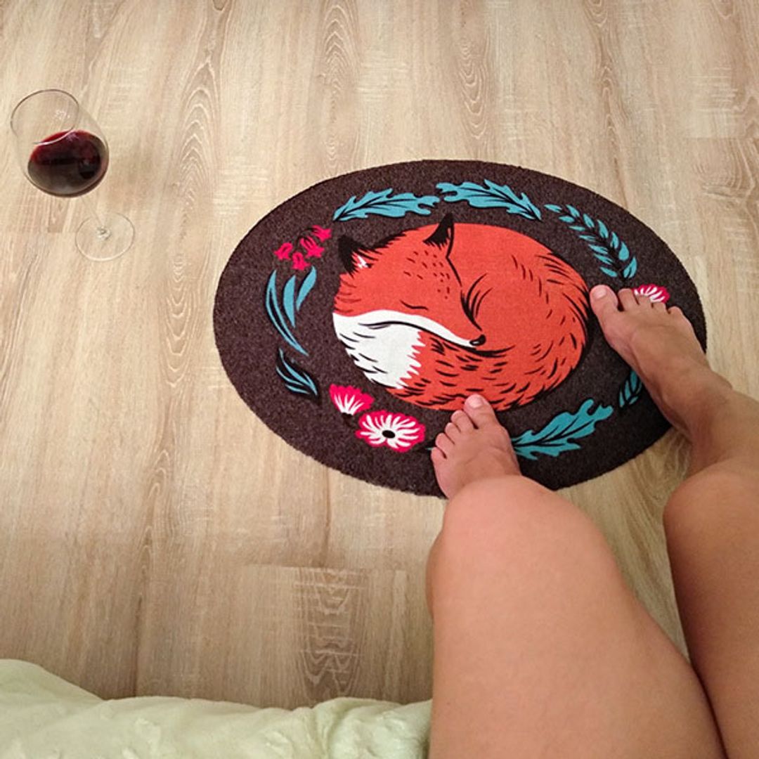 Коврик для входной двери Лисичка