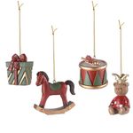 Набор ёлочных украшений Classic Christmas Charm из коллекции New Year Essential, 4 шт.