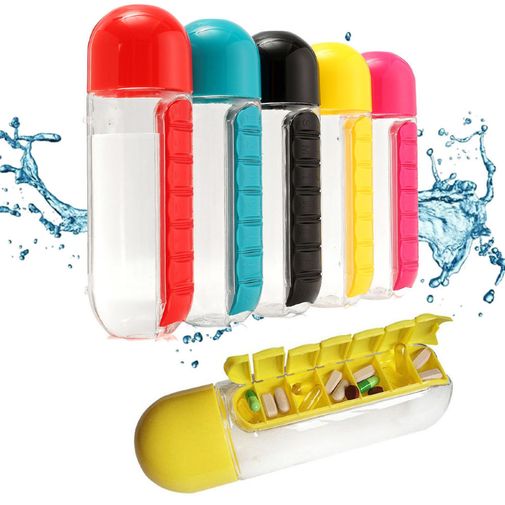 Бутылка с таблетницей Pill&Vitamin Organizer Бутылка с таблетницей Pill&Vitamin Organizer