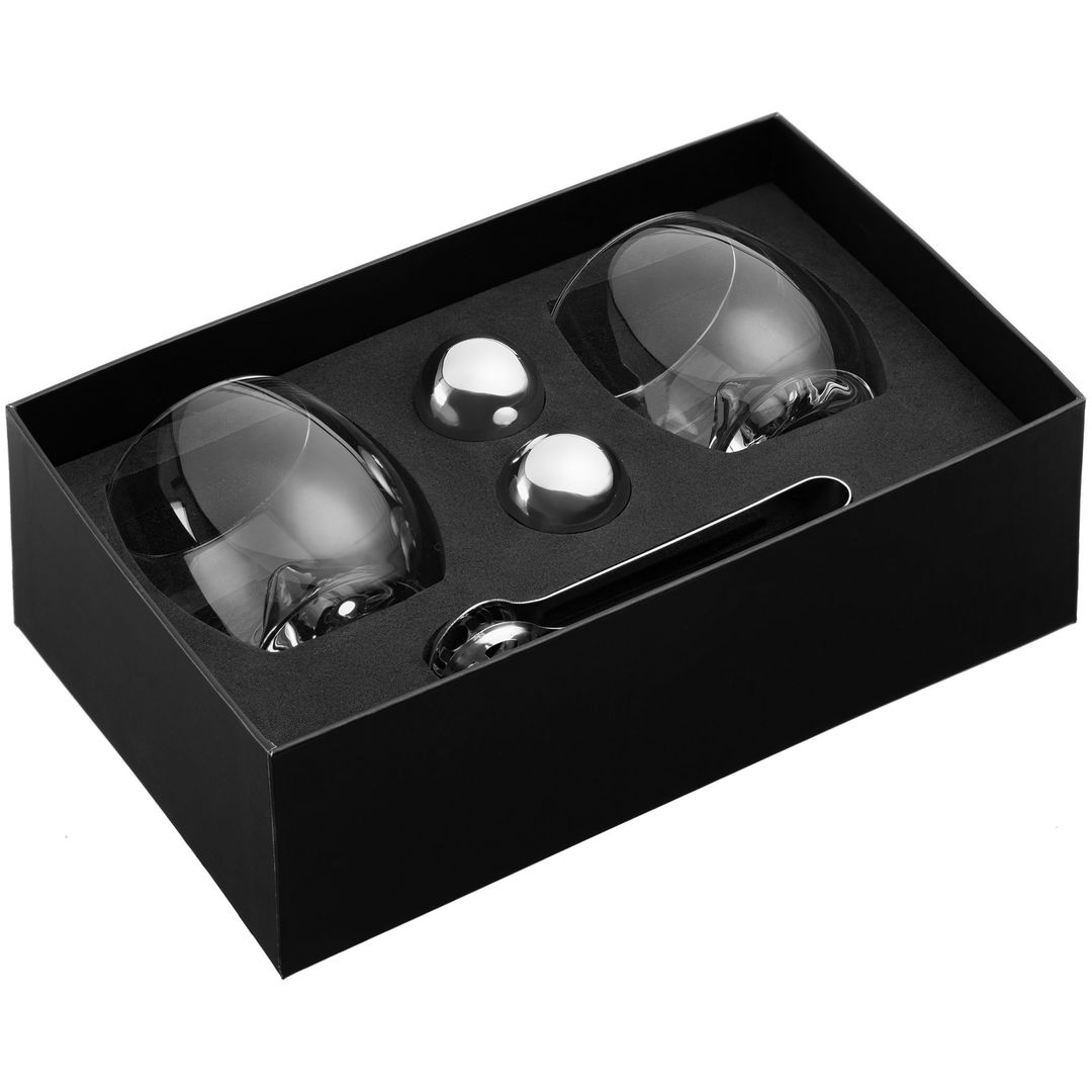Подарочный набор Cool Orbs (2 бокала + 2 шарика для охлаждения)