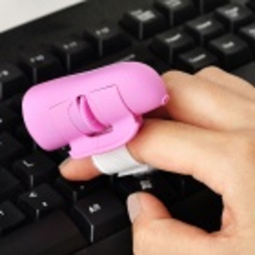 Мышь - напальчник Беспроводная Розовая Мышь - напальчник Беспроводная Розовая