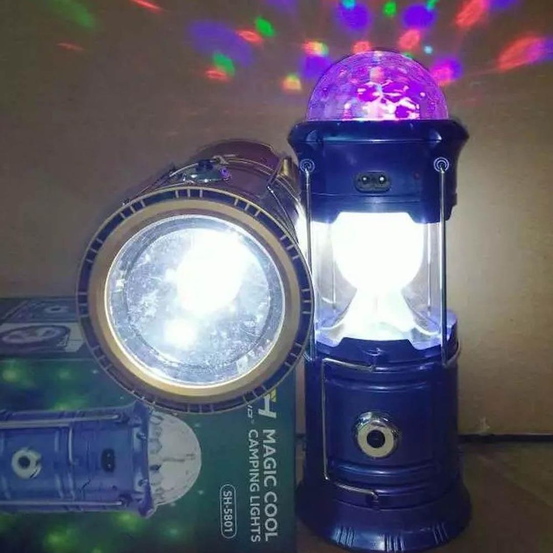 Кемпинговый фонарь-светильник с диско-шаром Camping Lantern