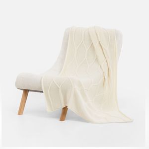 Плед Curve Verve (молочно-белый)