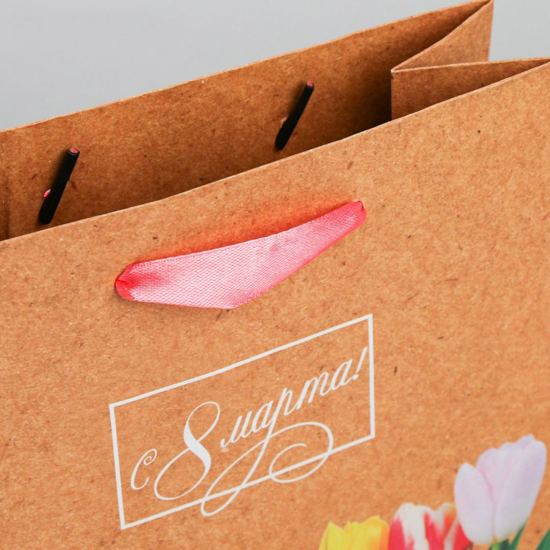 Подарочный пакет С 8 марта Тюльпаны (23 × 27 × 8 см) Подарочный пакет С 8 марта Тюльпаны (23 × 27 × 8 см)