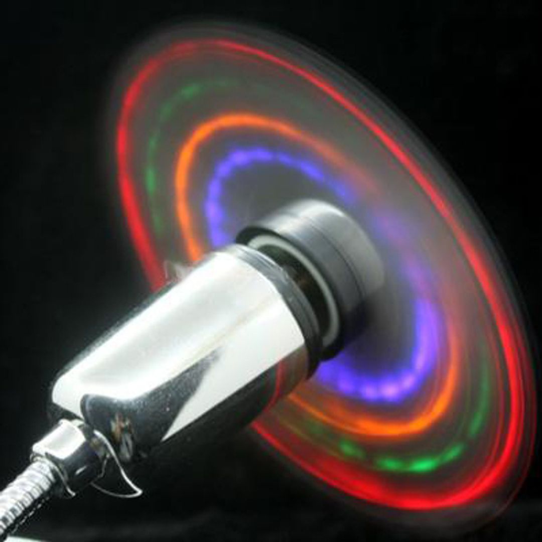USB Вентилятор с разноцветной подсветкой USB Вентилятор с разноцветной подсветкой