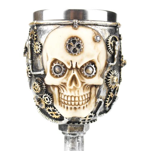 Бокал Череп с шестеренками Бокал Череп с шестеренками