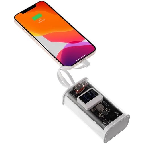 Аккумулятор c быстрой зарядкой Trellis Geek 10000 мАч (Белый) Аккумулятор c быстрой зарядкой Trellis Geek 10000 мАч (Белый)