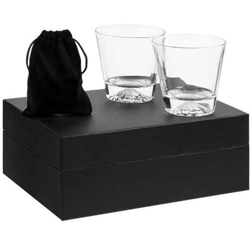 Подарочный набор Crystal Rocks (2 бокала + 6 камней для охлаждения)