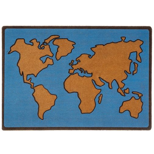 Коврик для входной двери World Map